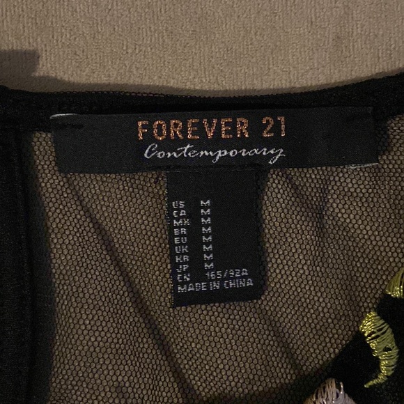 Sheer black mesh top - Picture 2 of 2